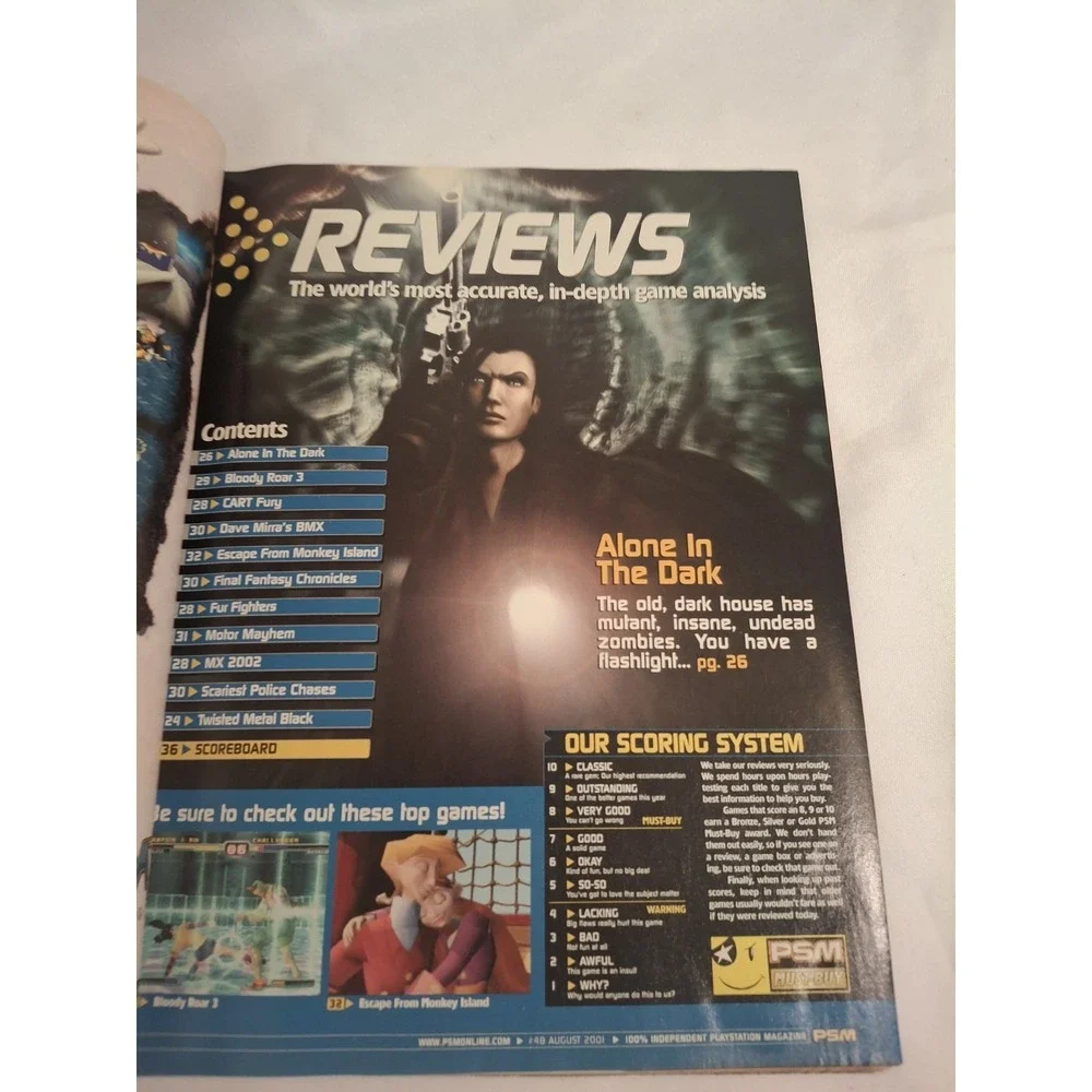 PlayStation Magazine Aug 2001 Issue 48 Vintage Game Magazine Resident Evil CV